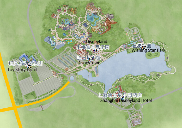 Shanghai Disney Resort Map Shanghai Disney Resort Map